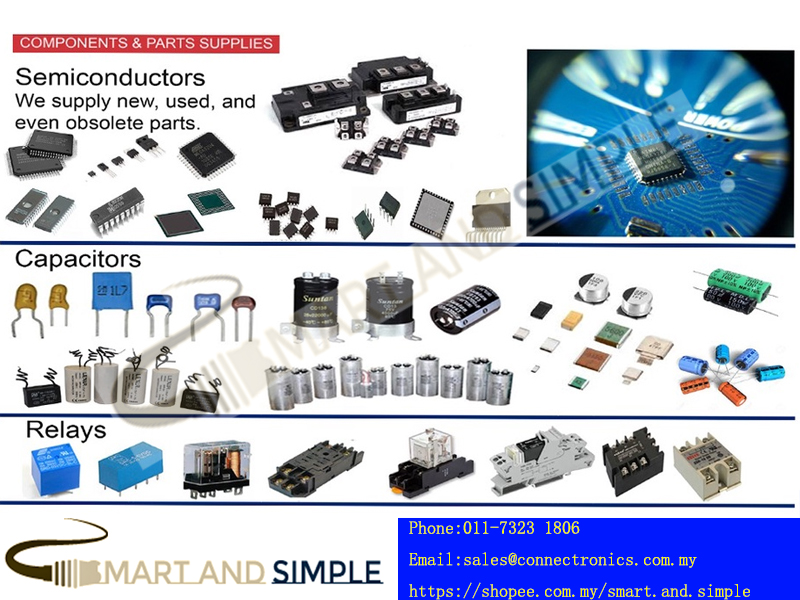 Semiconductors, Ic, transistor, mosfet, Capacitors, Relays