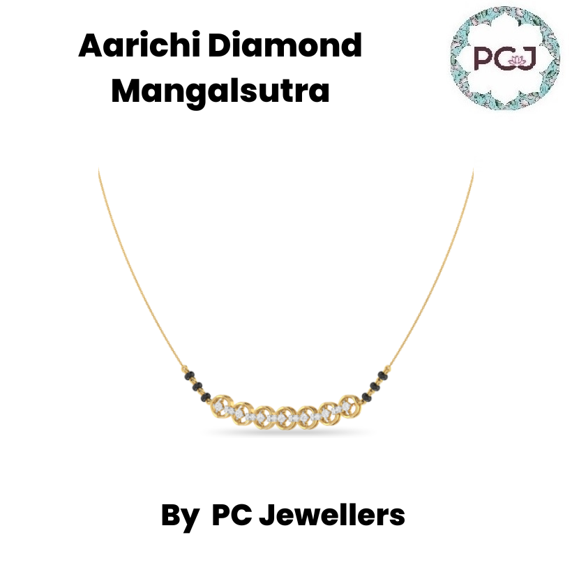 Beautiful Aarichi Diamond Mangalsutra By PC Jeweller 