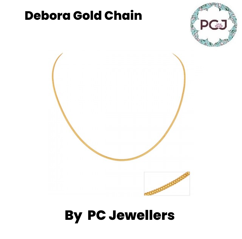Stylish Debora Gold Chain By PC Jeweller 