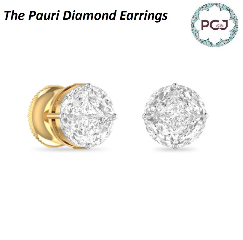 Buy The Pauri Diamond Earrings By PC Jeweller
