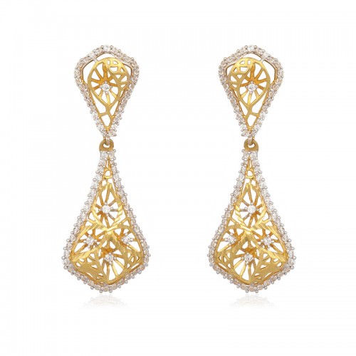 Buy Best Girlish Gold Earrings | PC Jeweller