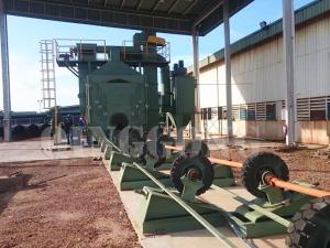 PIPE SHOT BLASTING MACHINE
