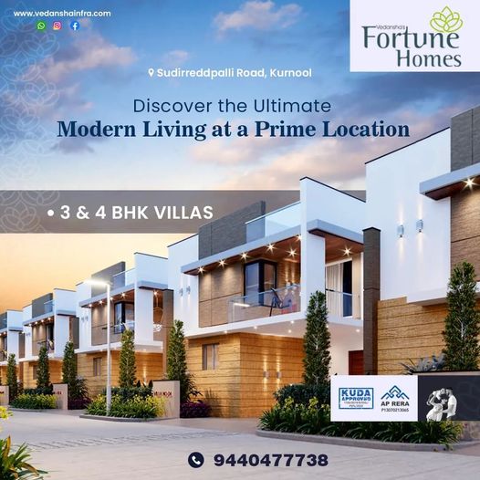 Luxuriate in Style: Vedansha's Fortune Homes 3BHK and 4BHK Duplex Villas with Home Theater
