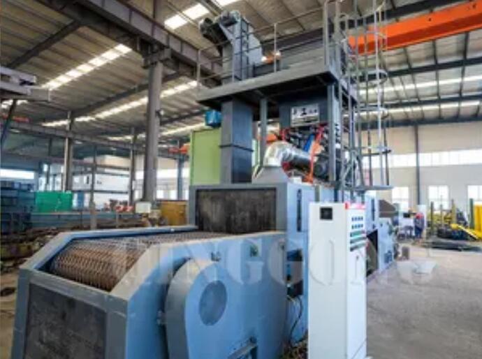 MESH BELT SHOT BLASTING MACHINE