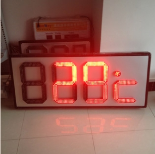 LED Time And Temperature Sign 