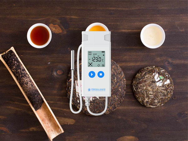 Tea temperature humidity data logger with the probe
