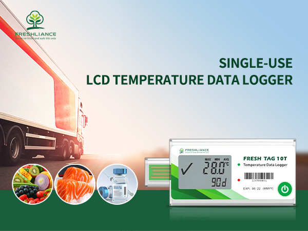 Cold chain Single Use Temperature Data Logger with Display