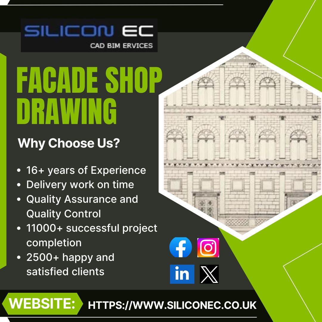 Facade Detailing 2D Drafting Drawing Services