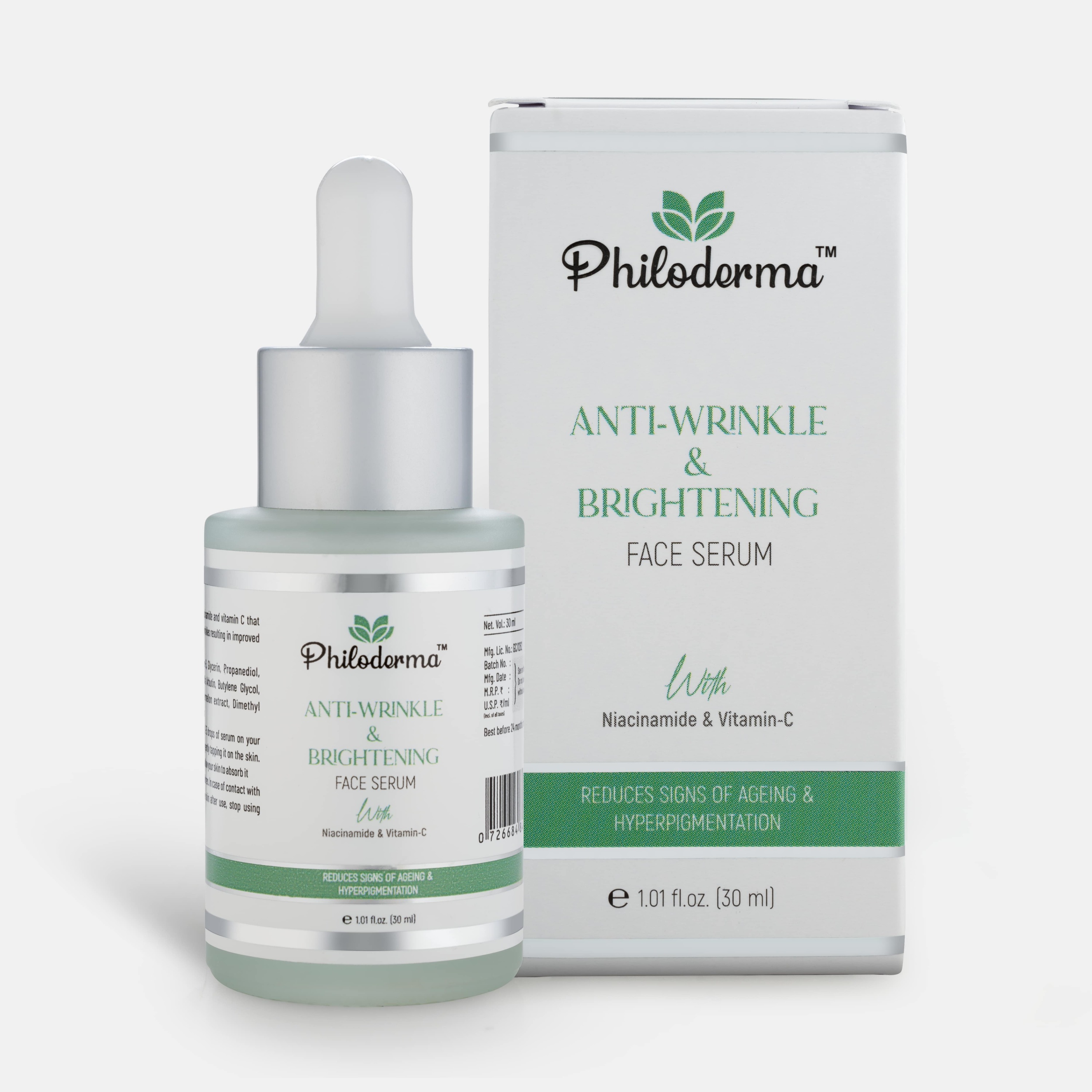 Philoderma Anti-Wrinkle & Brightening Face Serum – 30 mL