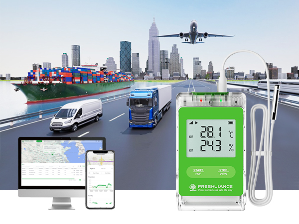 Remote Real-time temperature data logger for cold chain transportation