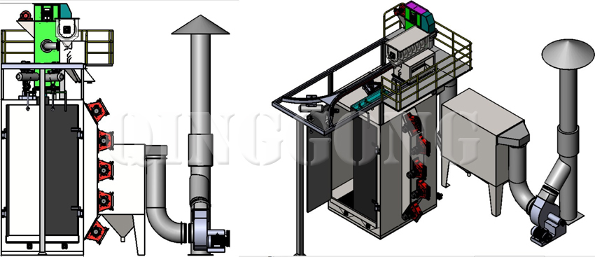HANGER TYPE SHOT BLASTING MACHINE