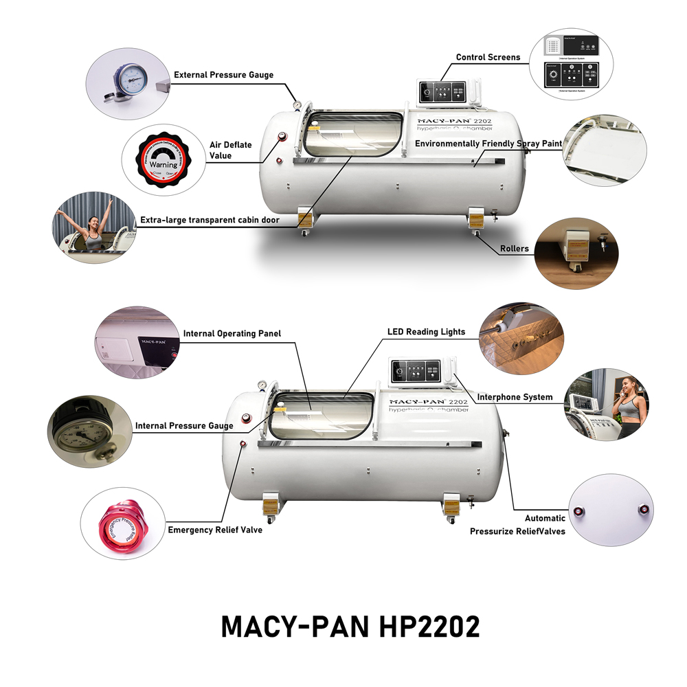 Hard Lying Type 2.0 ATA Hyperbaric Chamber HP2202-75