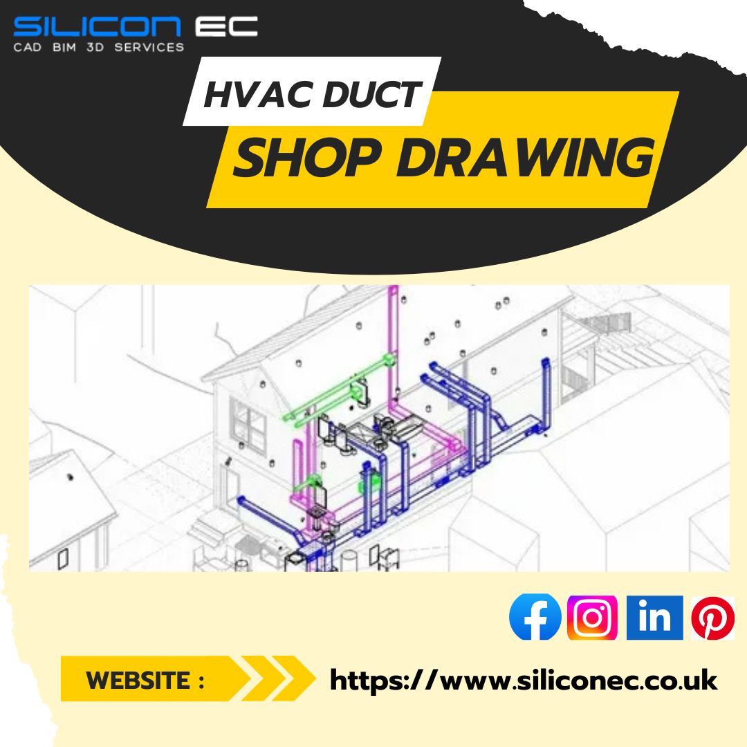 HVAC Duct Layout Shop Drawing 