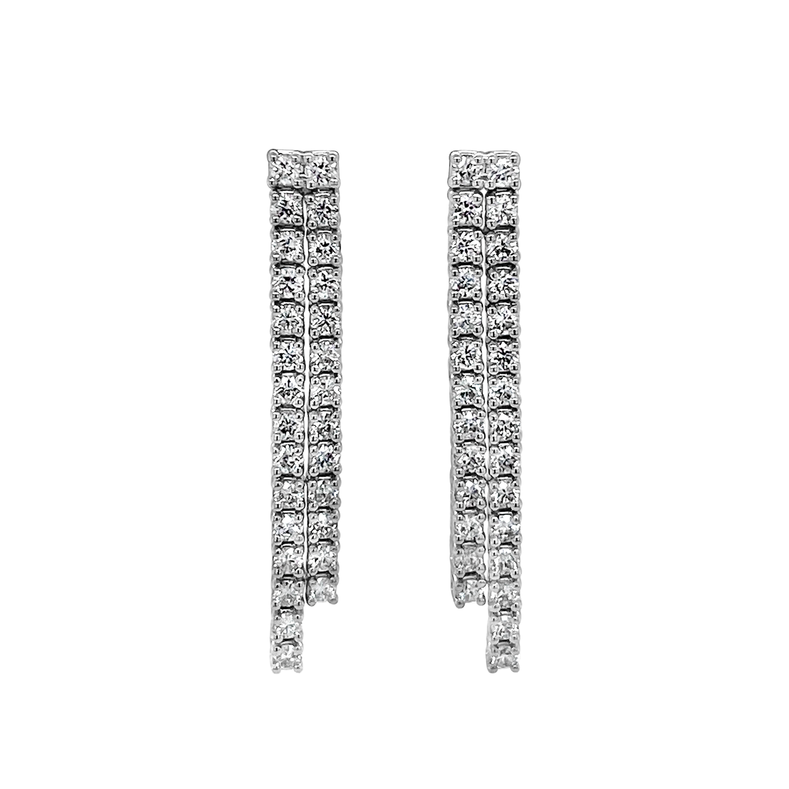 Clara By Martin Binder Double Strand Diamond Dangle Earrings