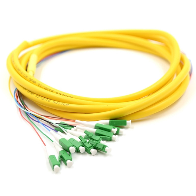 Bulk Fiber Optic Distribution Pigtail 12 Fibers LC SM G652D G657 3M Corning OFNR