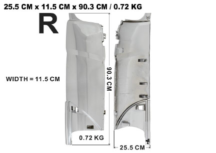 HINO 700 CORNER PANEL CHROME