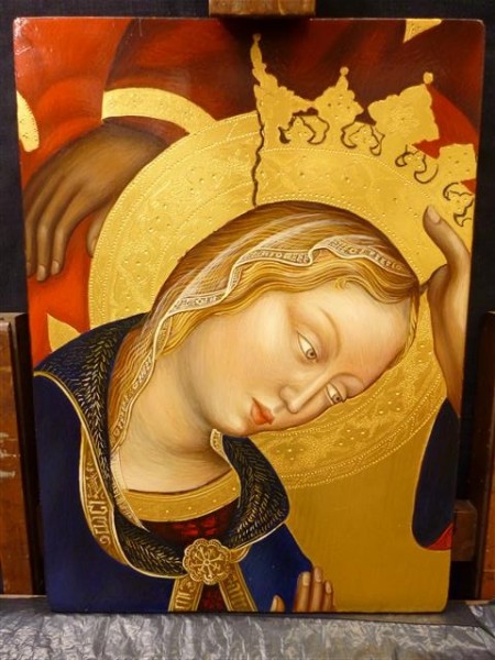 Madonna from “Polyptych of Valleromita” of Gentile da Fabriano 