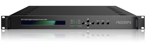 RET2408 Eight-Channel HD/SD Transcoder MPEG-2 TO MPEG-4, H.264 TO MPEG-2