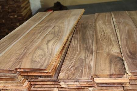 Unfinished short leaf acacia hardwood floors