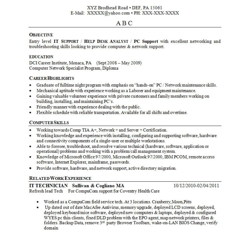 H. Charles Resume Portfolio