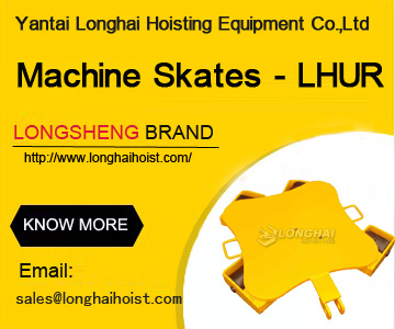 Rigging dollies and machine skates to transport heavy loads