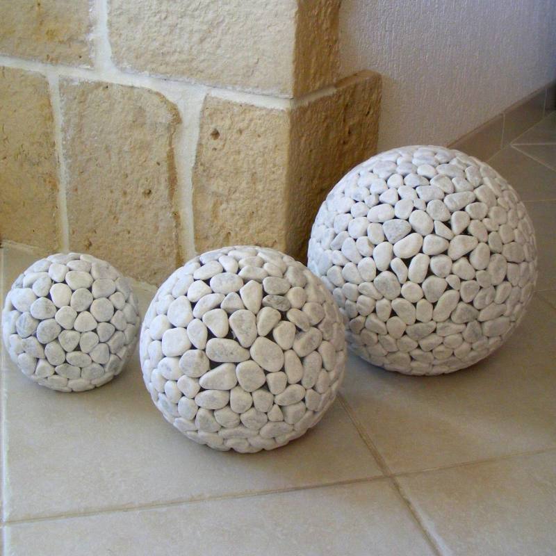 Design lamp white marble globe 14cm