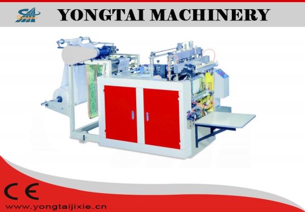 DFR hot sealing and hot cutting bag making machine