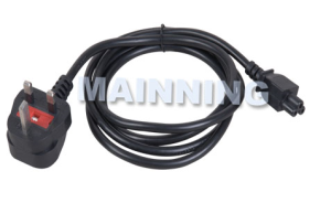 BS Plug To IEC320-C5 Power Cable
