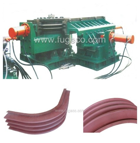 Corner bending machine for rectangular bellow