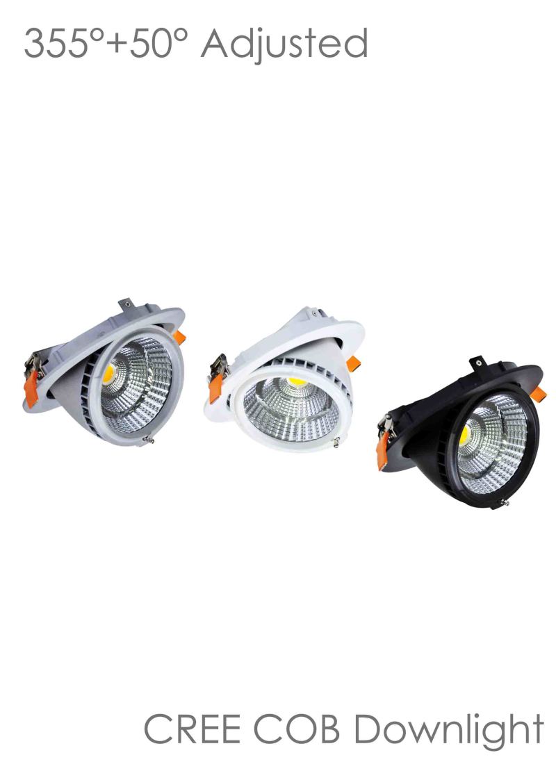 30W gimbal led downlights High CRI