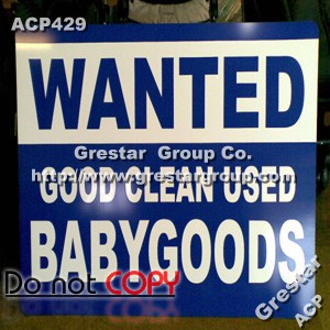 Aluminum Composite Material (ACM) Sign Panels 