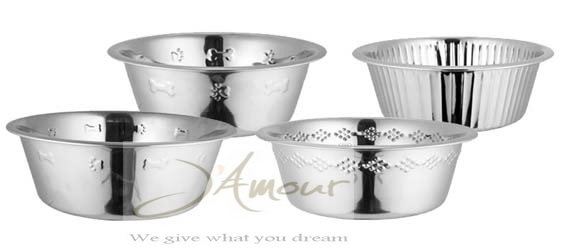 Standard Feed Bowls Wall Embossed