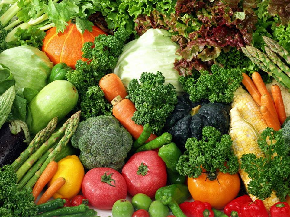 Fresh fruits and vegetables