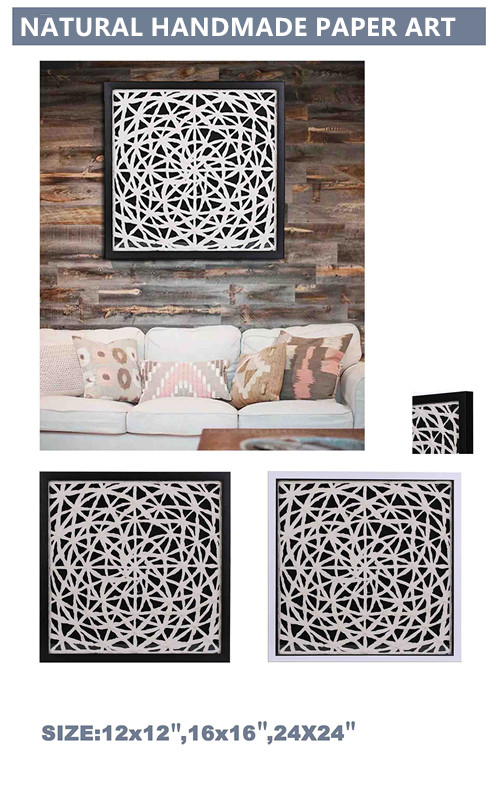frame art with paper handmade