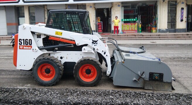 bucket sweeper for skid loader,loader road sweeper