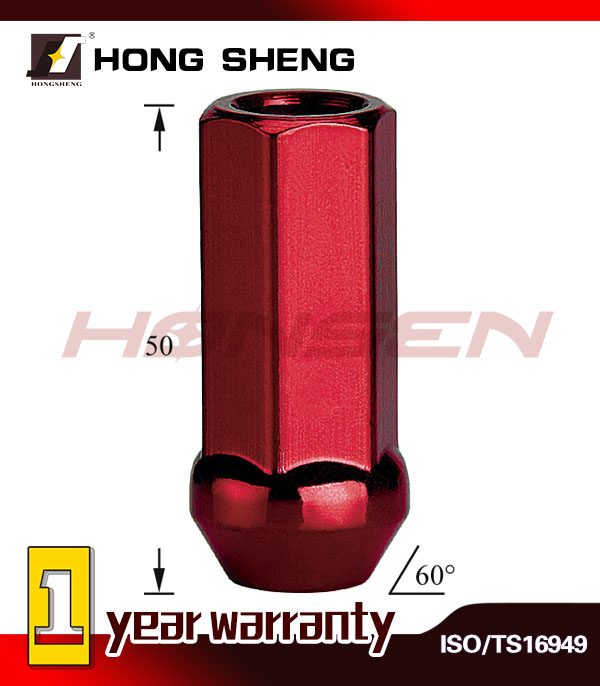 red lug nut 