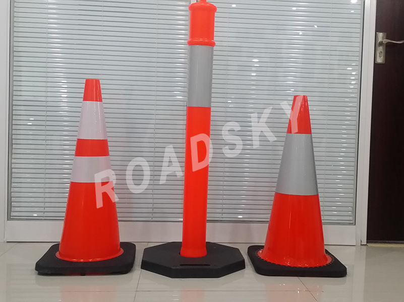 Roadsky High PVC and Rubber Traffic Cones