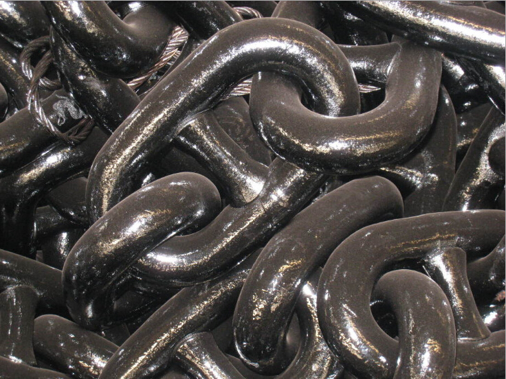stud link chain with CCS, ABS, LR, GL, DNV, NK, BV, KR, RINA, RS