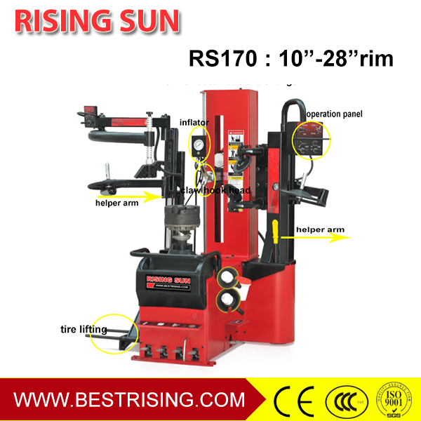 Super automatic car tire mounting machine
