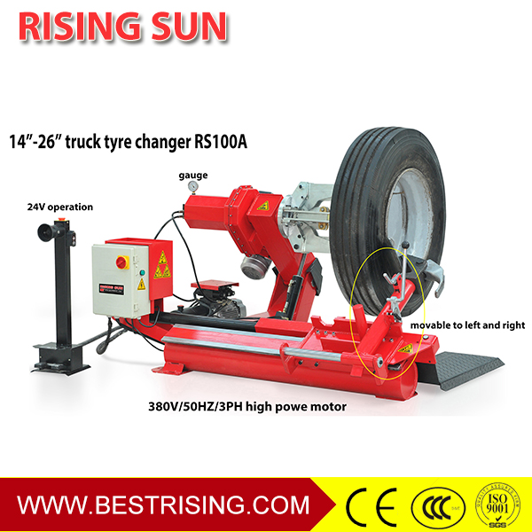 Heavy duty truck tire changer equipment