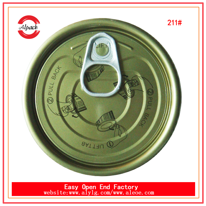 211 tinplate easy open end for fish can