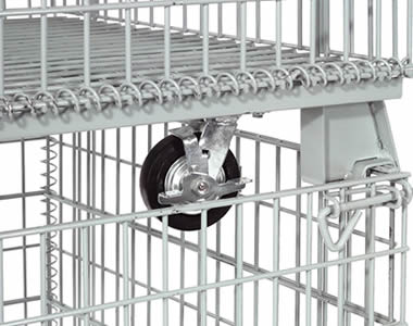Wire Container with Casters