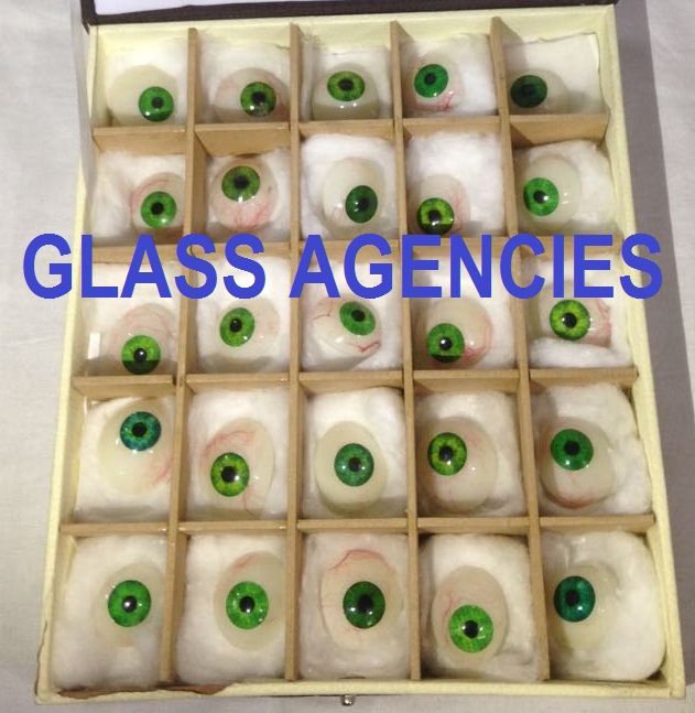 Green Prosthetic Eye ( Box of 25 Pieces )