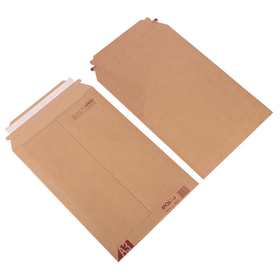 Solid Board mailing bag with adhesive closure