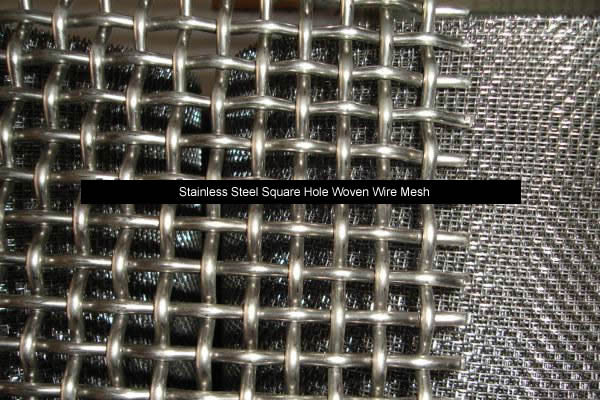 Stainless Steel Square Hole Woven Wire Mesh