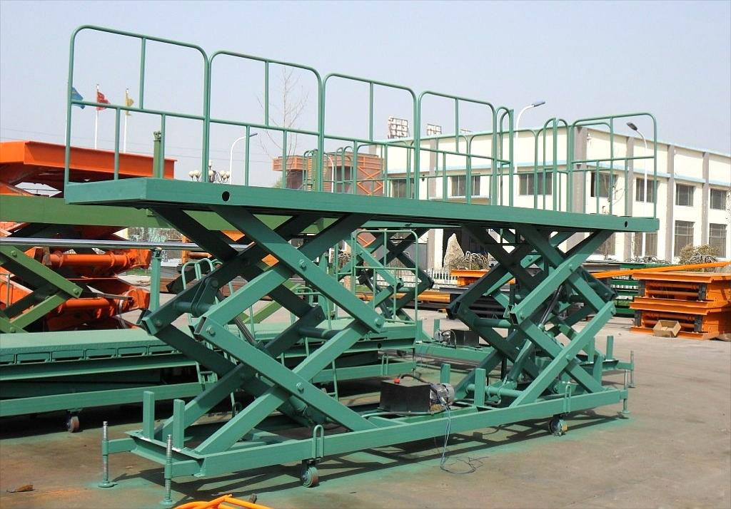 Outdoor Car Scissor Lift Platform Electric Hydraulic Lift Drawing