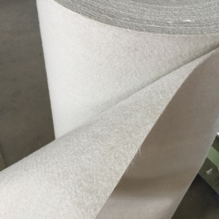 Polyethylene polyester polymer composite waterproofing materials