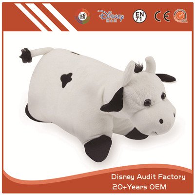 Custom Cow Plush Throw Pillow