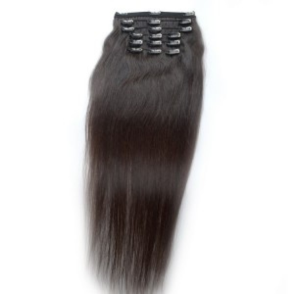 Best selling 5A Brazilian hair for Clip-in hair extensions