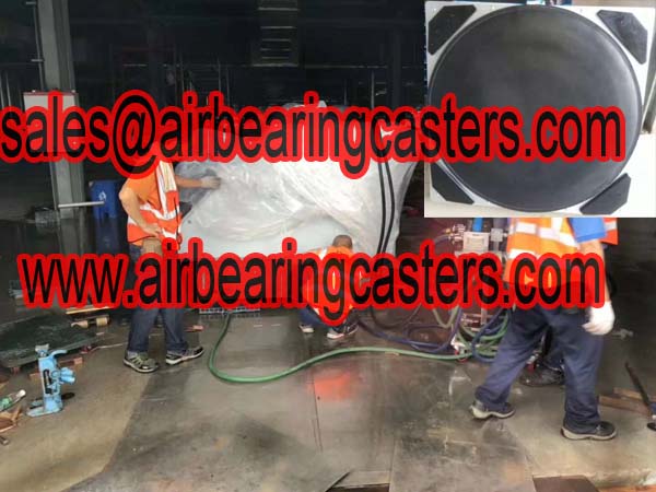 Air bearing casters application with instruction